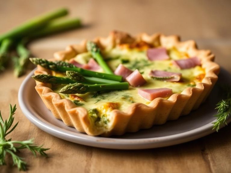 Asparagus and Ham Quiche