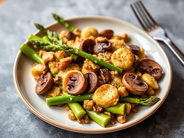 Asparagus and Mushroom Casserole