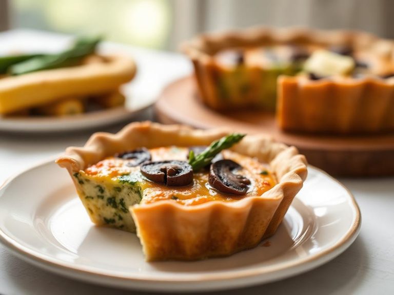 Asparagus and Mushroom Quiche