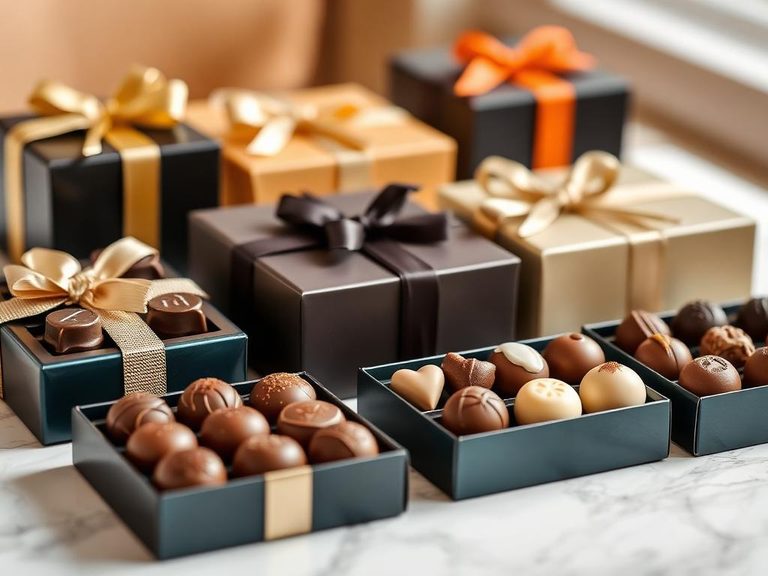 Assorted chocolate gift boxes