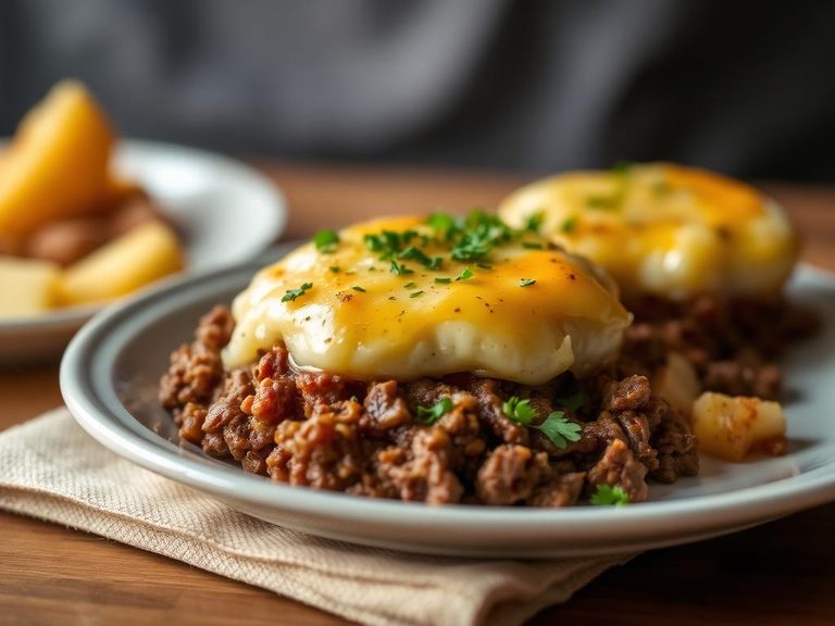 Au Gratin Potatoes with Ground Beef