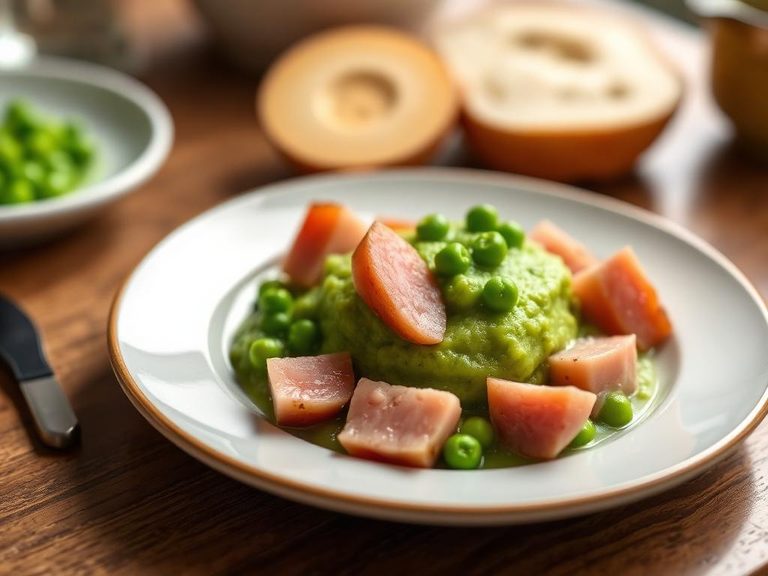Baby's First Ham and Pea Puree