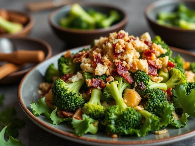 Bacon Cheddar Broccoli Salad