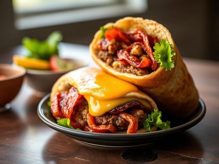 Bacon Cheeseburger Wrap