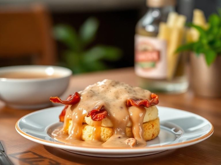 Bacon Gravy Biscuit