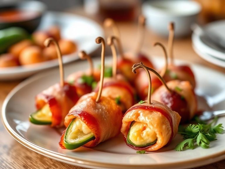 Bacon-wrapped appetizers