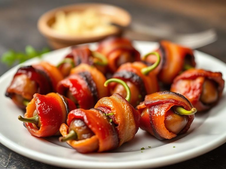 Bacon-wrapped dates or jalapeños