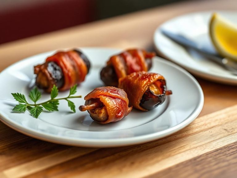 Bacon-wrapped dates
