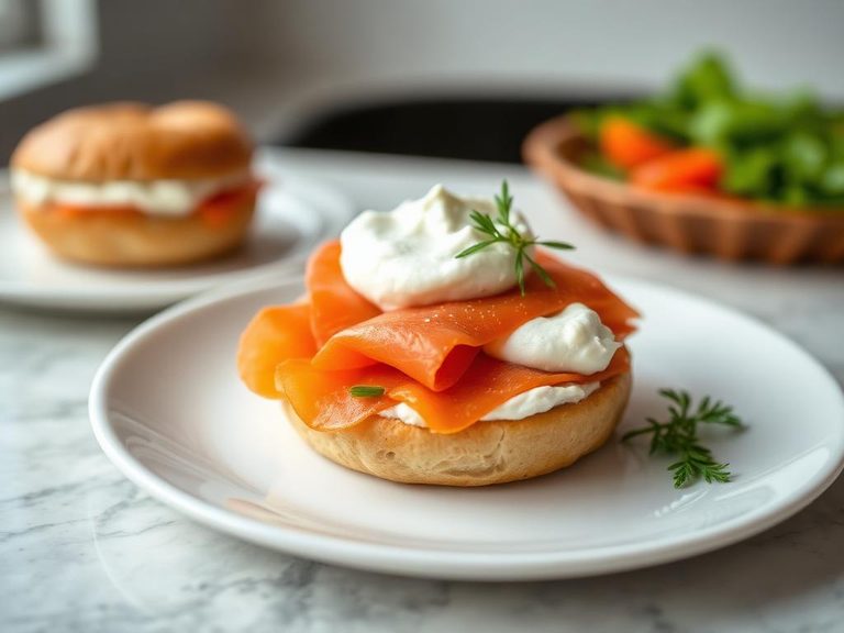 Bagel with Smoked Salmon and Cream Cheese
