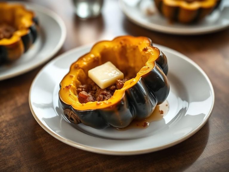 Baked Acorn Squash with Brown Sugar and Butter