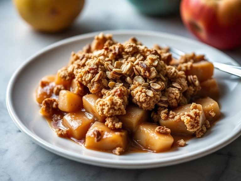 Baked Apple Crisp with Oat Topping