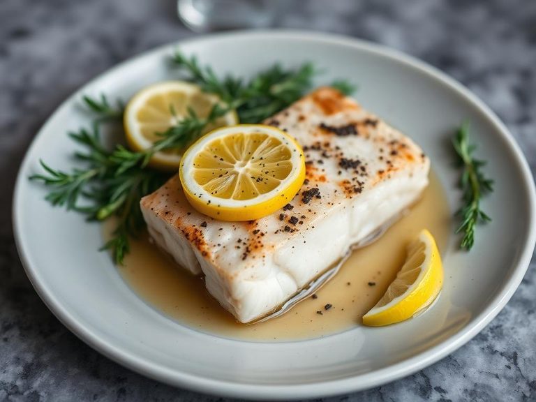 Baked Cod with Lemon and Herbs
