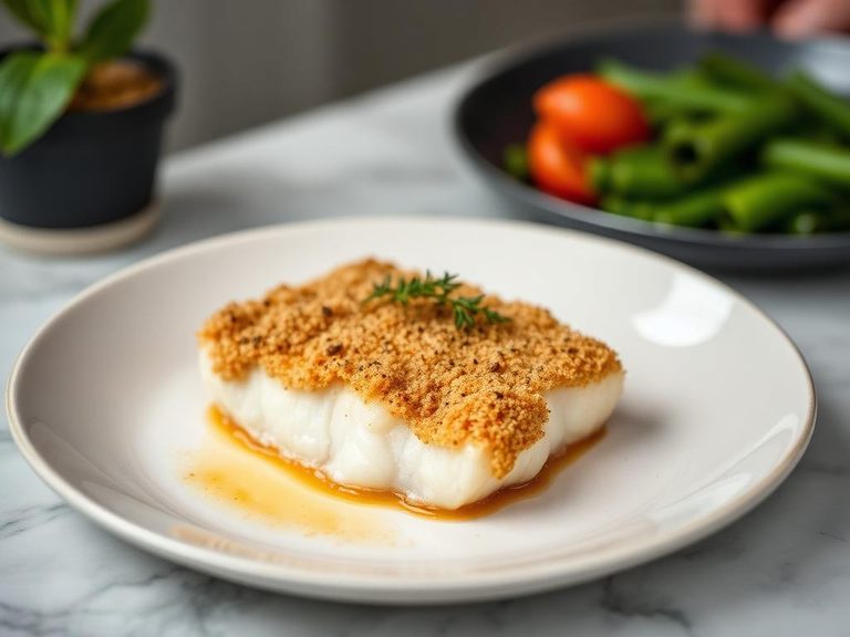 Baked Cod with Panko Crust