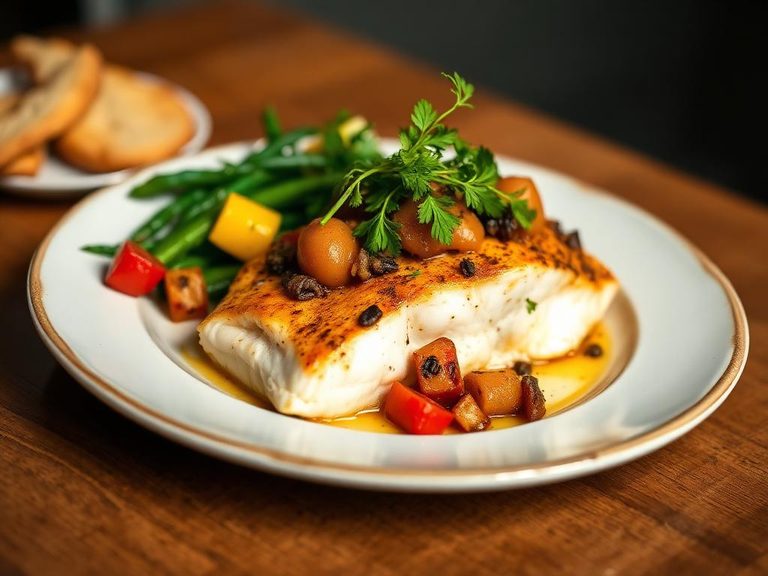 Baked Cod with Ratatouille
