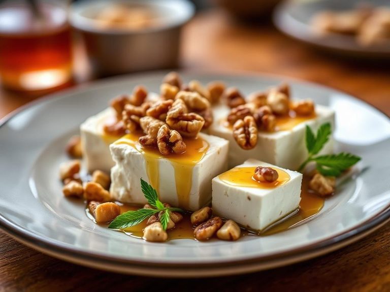 Baked Feta with Honey and Walnuts