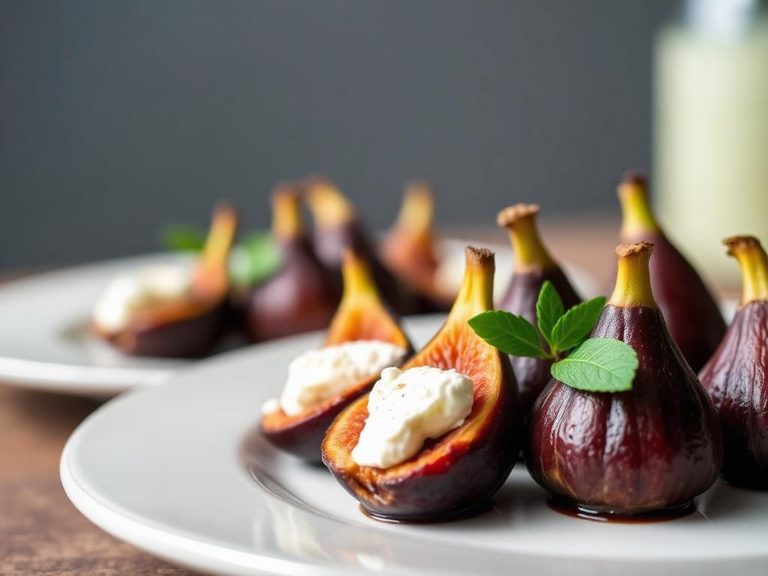 Baked Figs with Goat Cheese