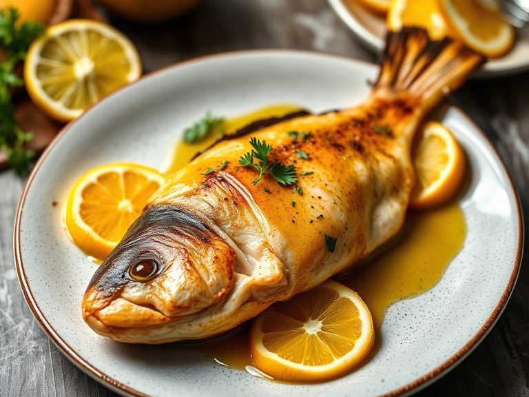 Baked Fish with Citrus Glaze