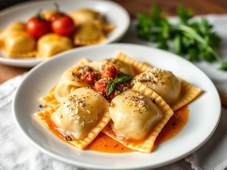 Baked Four Cheese Ravioli