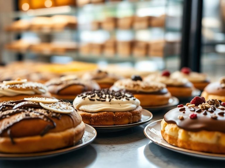 Baked goods and pastries in regional bakeries