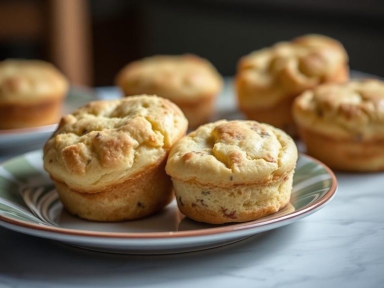 Baked goods like biscuits or muffins