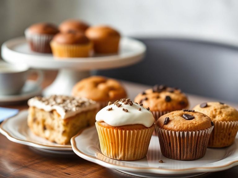 Baked goods like cakes and muffins