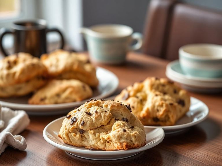 Baked goods like scones or bread