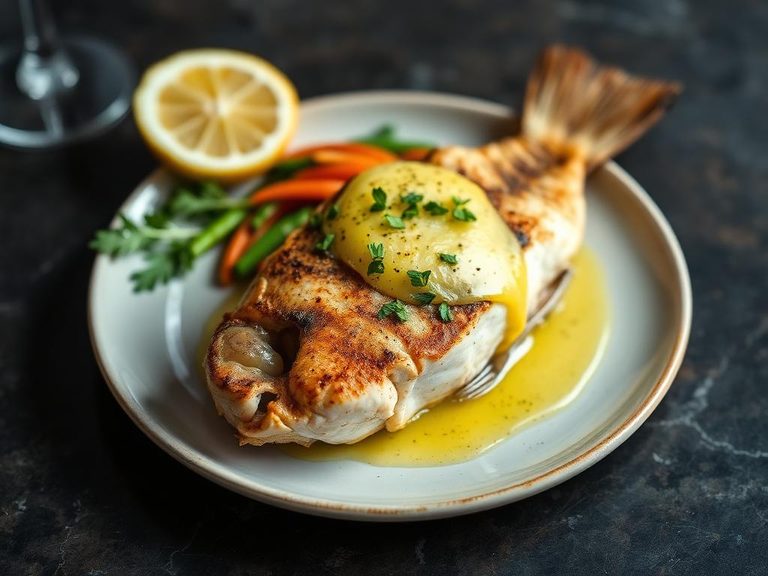 Baked Grouper with Lemon Butter
