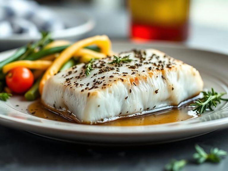 Baked Halibut with Herbs