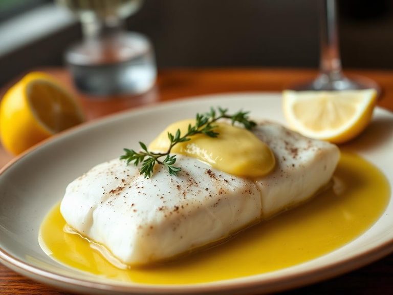 Baked Halibut with Lemon Butter