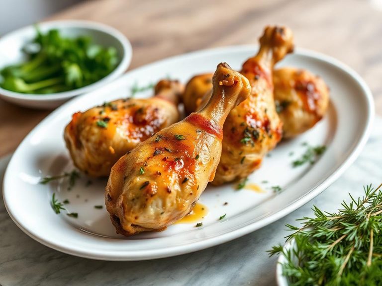 Baked Lemon Herb Drumsticks