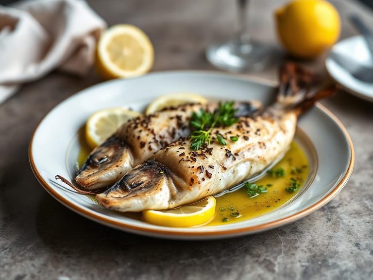 Baked Ling with Lemon and Herbs