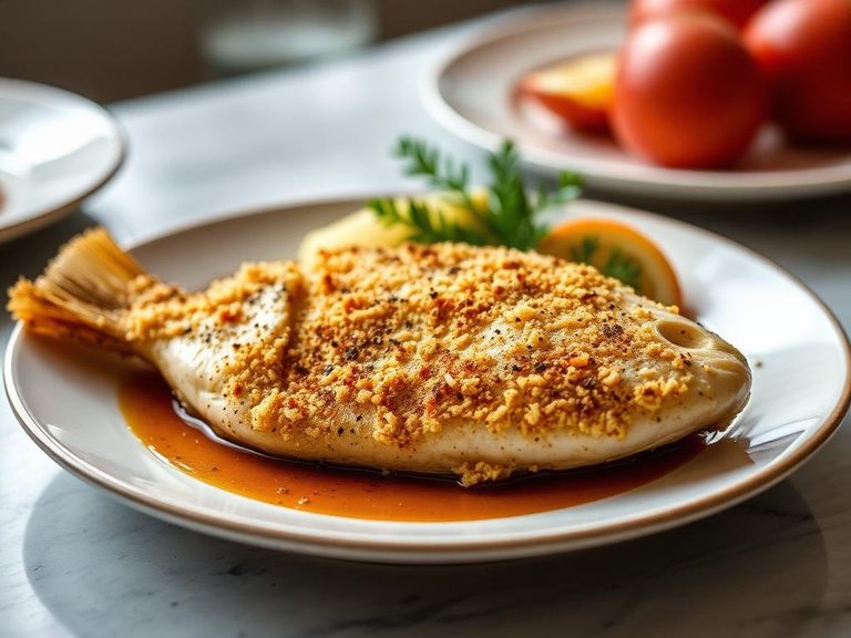 Baked Lingcod with Panko Crust