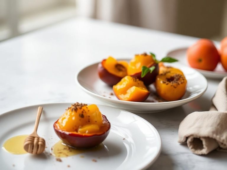 Baked Loquats with Honey and Spices