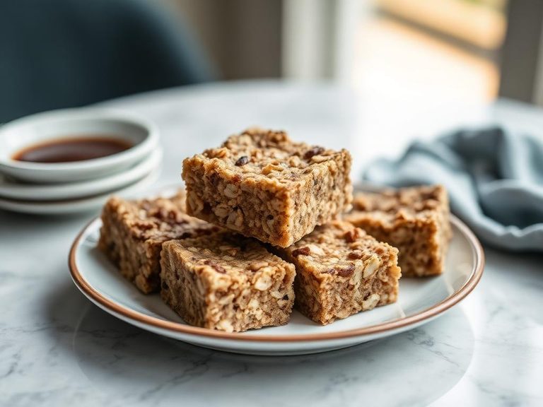 Baked oatmeal or porridge bars