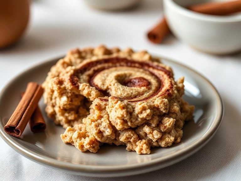 Baked Oatmeal with Cinnamon Swirl
