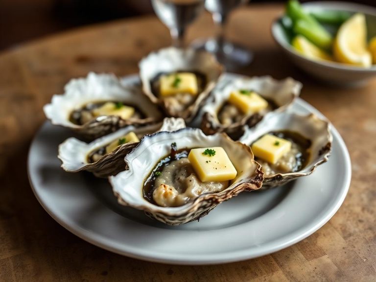 Baked Oysters with Garlic Butter