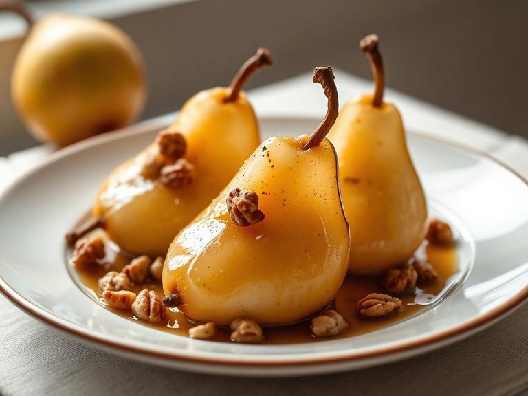 Baked Pears with Honey and Walnuts