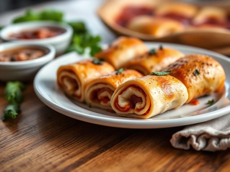 Baked Pizza Rolls (classic preparation)