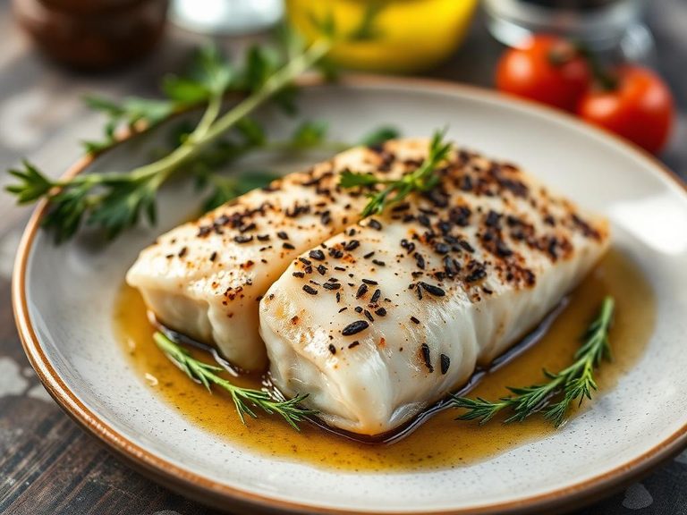 Baked Pollock with Herbs
