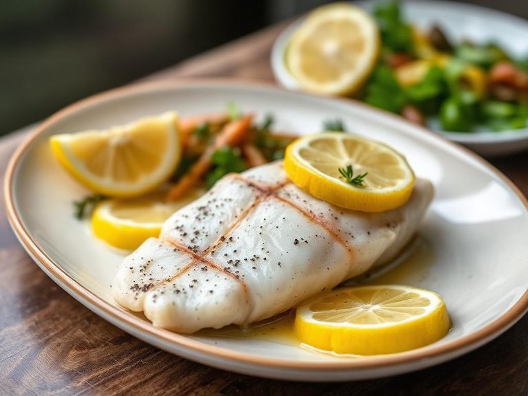 Baked Pollock with Lemon