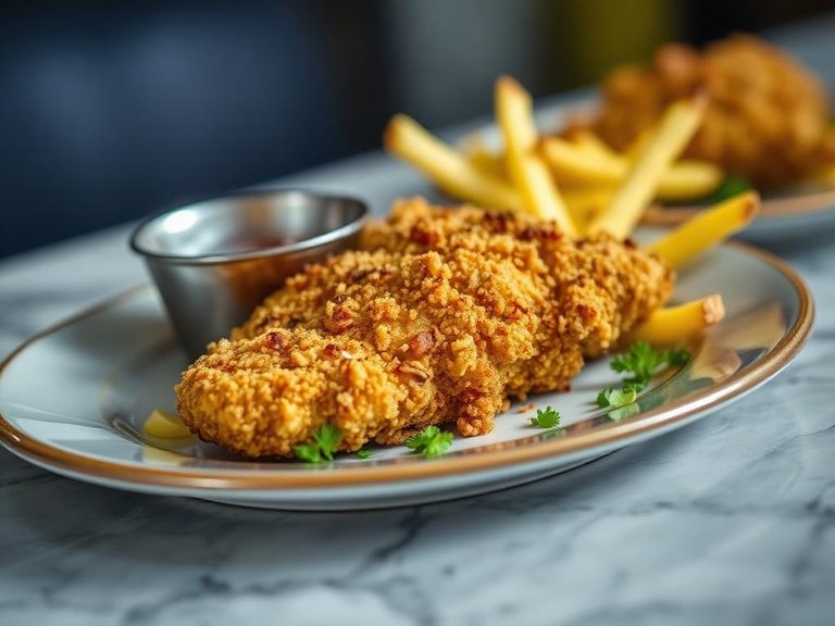 Baked Potato Chip-Crusted Fish or Chicken