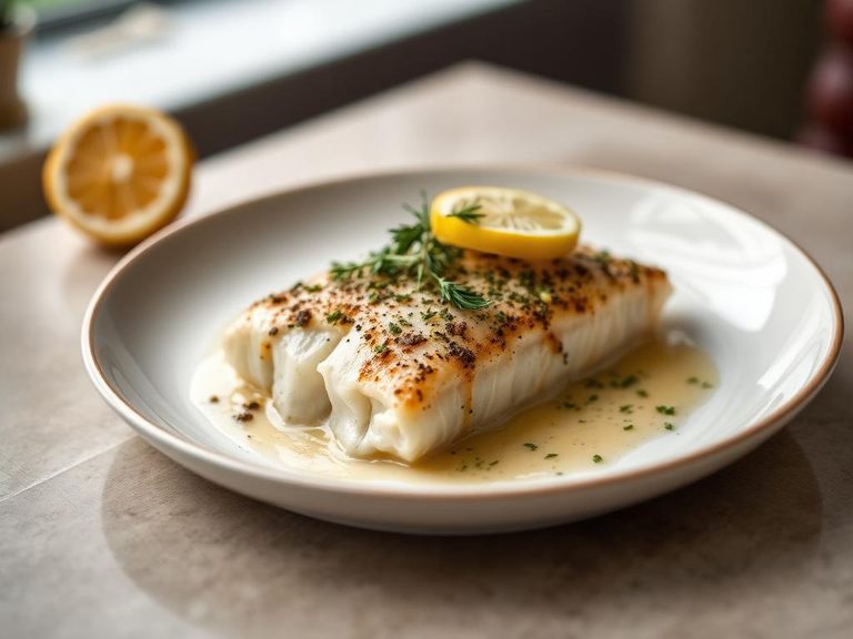Baked Pout with Lemon and Herbs
