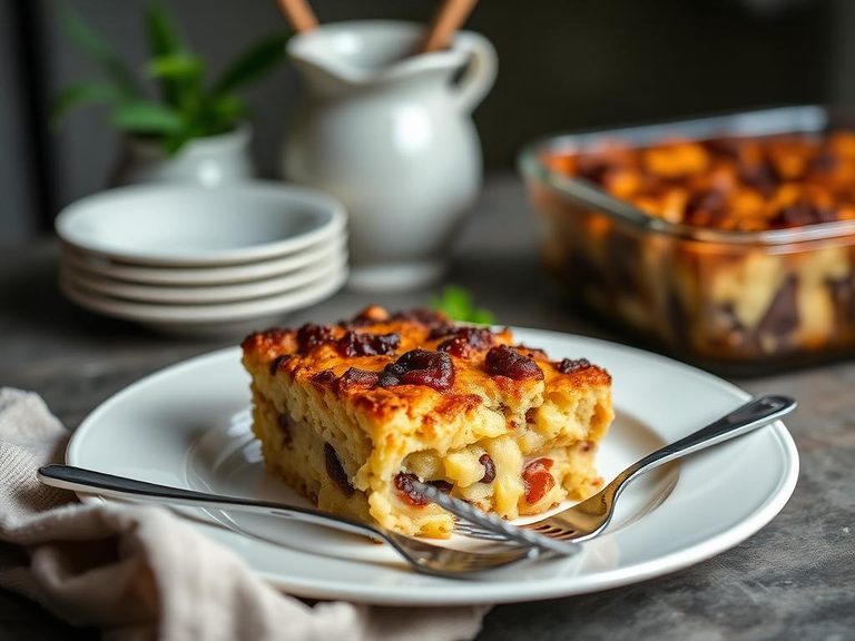 Baked pudding casserole