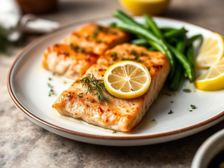 Baked Salmon with Lemon and Dill