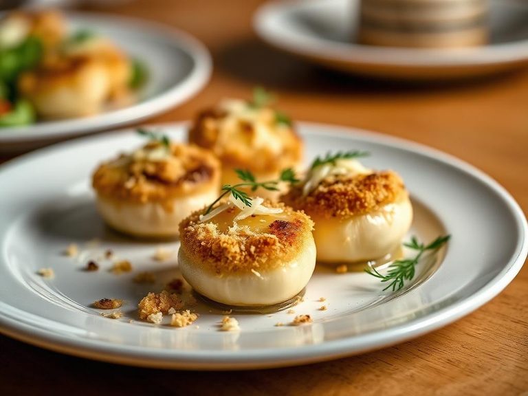 Baked Scallops with Breadcrumbs and Parmesan