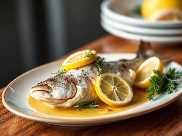 Baked Scup with Lemon and Herbs