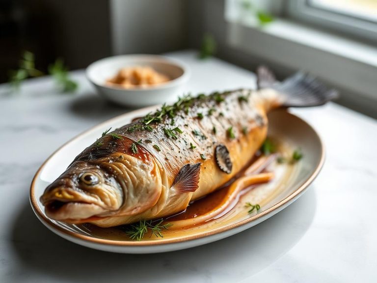 Baked Sucker with Herbs