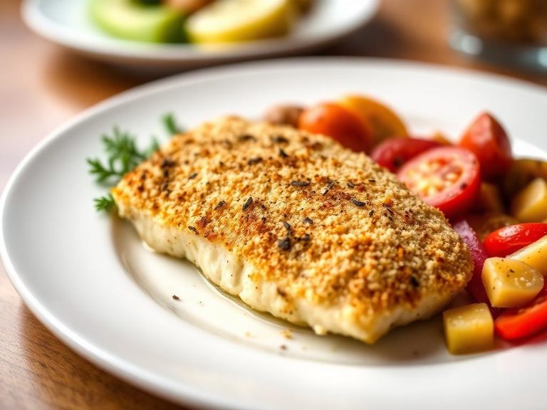 Baked Tilapia with Parmesan Crust