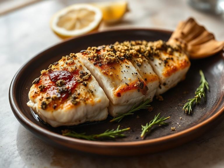 Baked Tilefish with Herb Crust