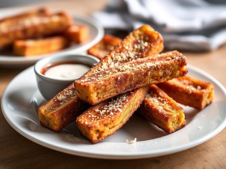 Baked Vanilla Bean French Toast Sticks